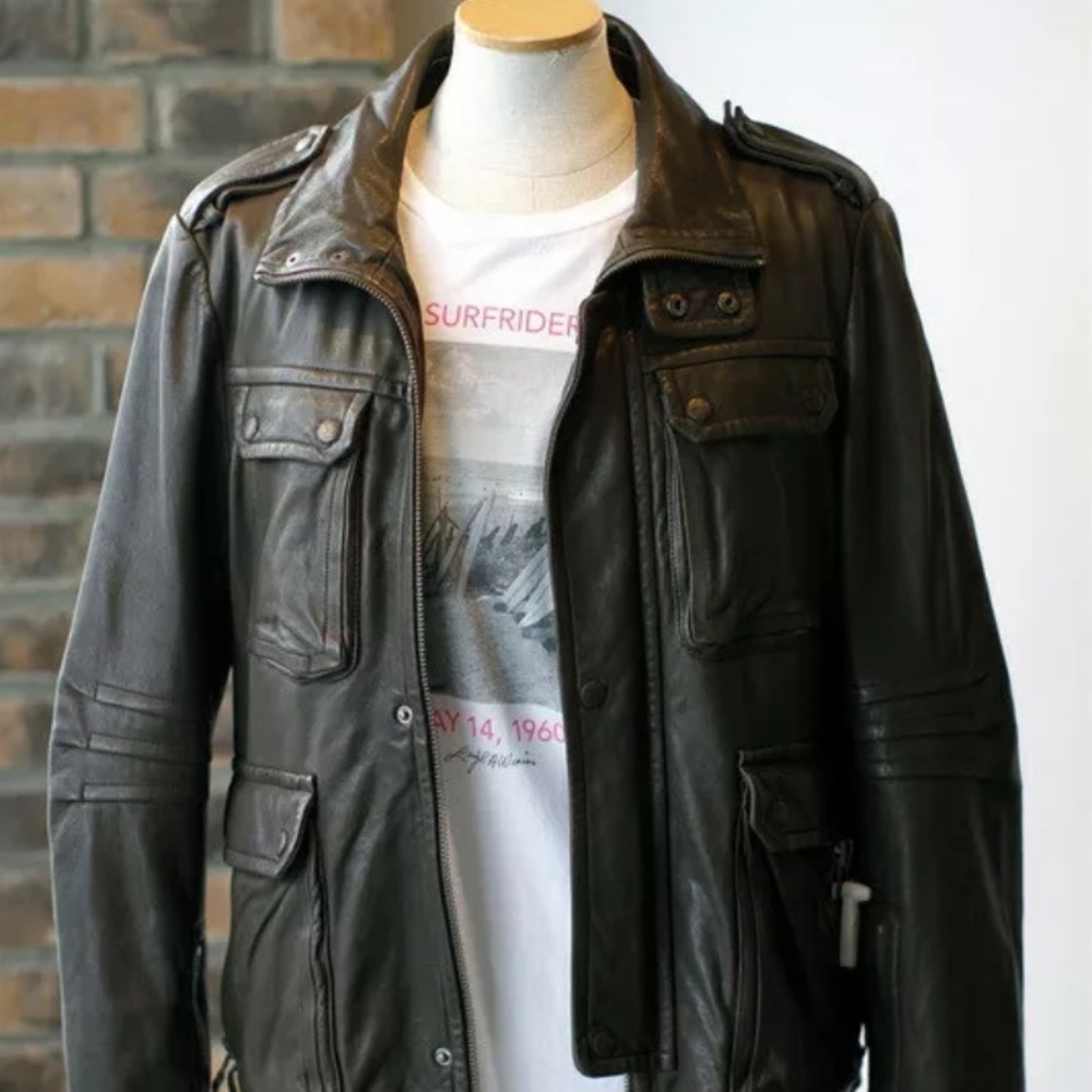 Men’s Mackage “Harry” leather jacket